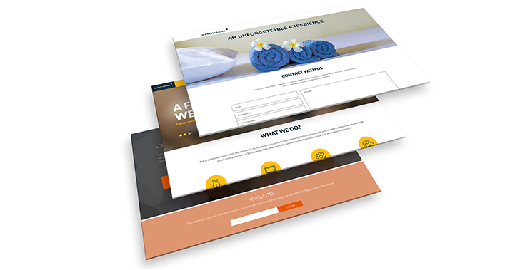 landing page software templates